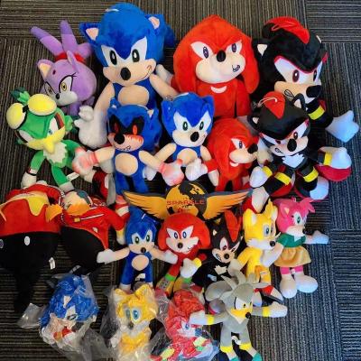 China Sonic Plush Toys Super Theme wholesales the image Sonic the Hedgehog cartoon derivatives realistic stuffed plush toys. exe plays Sonic Plush Toys for sale