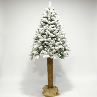 China PVC Christmas Tree With Snow Delivery Fast Party Decorations 180 Cm Home White Tree Assembled PVC Christmas Tree for sale