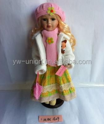 China 2014 New Fashion Cartoon Toy Lovely Porcelain Custom High Quality Doll With Nice Clothes for sale