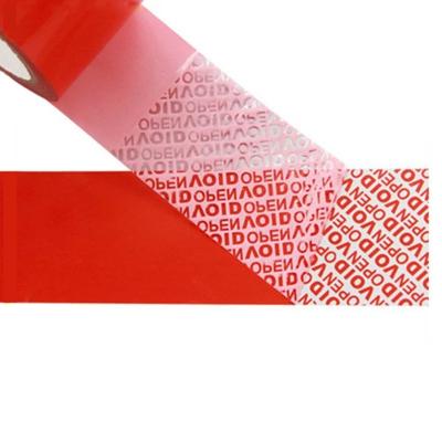 China Waterproof Tamper Evident Security Bag Vacuum Tape Logo Printing Security Sealing Tape For Box Packing for sale