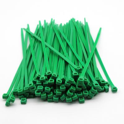 China 100 Pcs Nylon Never Pack Strong Self-locking Nylon Cable Tie Zip Ties Plastic Wraps Cut Resistant for sale