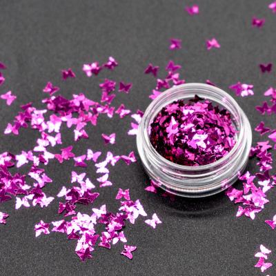 China Eco-Friendly Heat-resisting Beauty Makeup Decoration 250g/1kg/2kg Butterfly Shape Glitter For Nails for sale