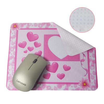 China Cheap Promotional Viable Wholesale Printed Microfiber Cloth Silicon Dots Mouse Pad for sale