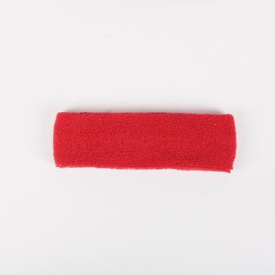 China Mets Red Cotton Yoga Fitness Sports Headband NATUDON Thick Bulk Custom Sports Wrist Bands for sale