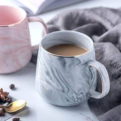 China Viable Nordic Creative Ceramic Mug Sublimation Mug Offer Marbling Ceramic Mug for sale