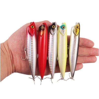 China Hard Bait ABS Pencil 88mm Pencil 10g Floating Lure Surf Pencil Fishing Lure Lead Stickbait PCL-004 for sale