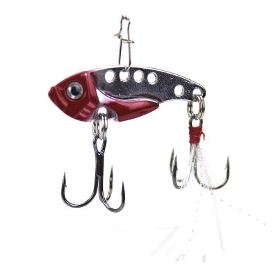 China Heavy 3d Eyes Slow Jig VIB Metal Casting Hard Long Blade Fishing Lure With Hot Stamping Aluminum Treble Hooks MSN-02-12 for sale