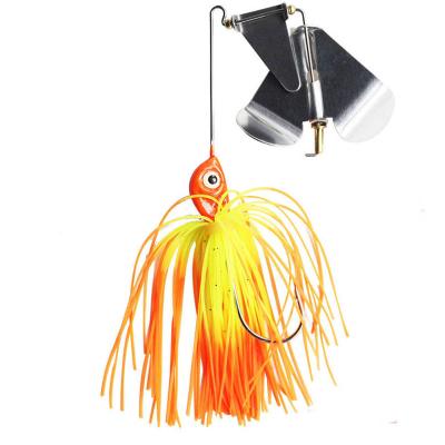 China 14g Bass Fishing Lure Jigs Spinnerbait Chatter Bait Buzzbait Weedless Chatterbait Fishing Lures SPBT-002 for sale