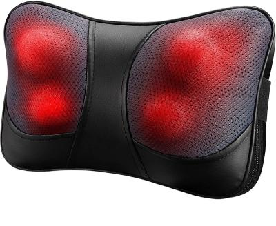 China Hot Selling Massager Electric Shiatsu Electric Neck Heating Massager Kneading Pillow for sale