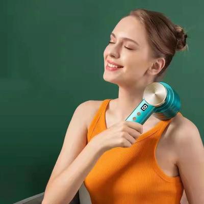 China Electric Vibrating Back Relaxing Massager Electric Percussion Body Roller Hand Held Grip Massager for sale