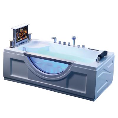 China acrylic surf hydro jet led waterfall massage bathtub for sale