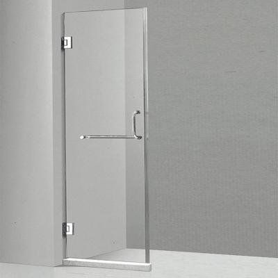 China 10mm bathroom frameless stainless steel shower door for sale