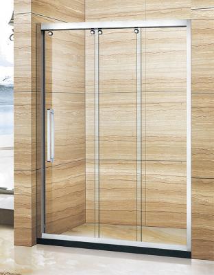 China bathroom 3 sliding shower enclosure tempered glass door for sale