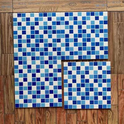 China 300x300 mm cheap blue ceramic swimming pool tile for sale