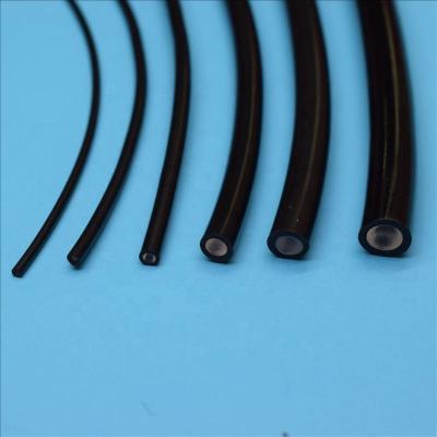 China 5mX PMMA Black Cover PMMA End Glow Plastic Fiber Optic Cable Inner Diameter 2mm/3mm/5mm/6mm/8mm/10 For Light Illumination for sale