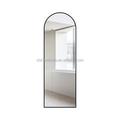 China Large Contemporary Floor Standing Aluminum Frame Home Decor Mirror Furniture Large Wall Mirrors For Living Room for sale