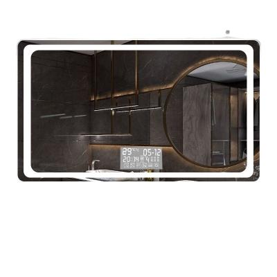 China Illuminated Led Wall Mounted Smart Led Mirror Lights Bathroom Wall Mirror Mirror Hotel Luxury for sale