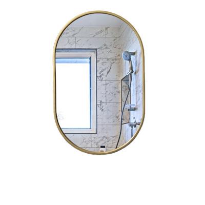 China Asian Classical Runway Zen 50*70cm Explosion-proof Oval Track Round Wall Hanging Frame Oval Mirrors for sale