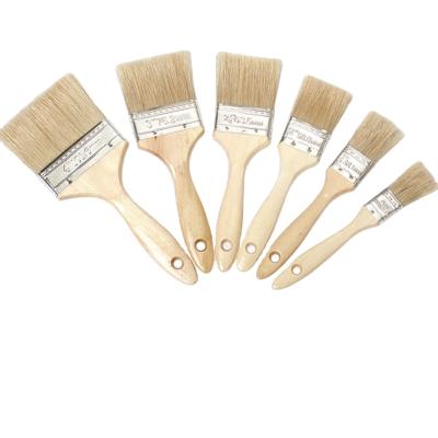 China High Cost Performance Of Painting Pure Bristle Paint Brush With Wooden Handle Paint Brush for sale