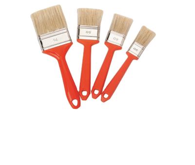 China High Quality Pure Bristle Paint Brush With Plastic Handle Paint Brush for sale