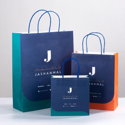 China Recyclable Custom Paper Shopping Shopping Bags With Your Own Logo for sale