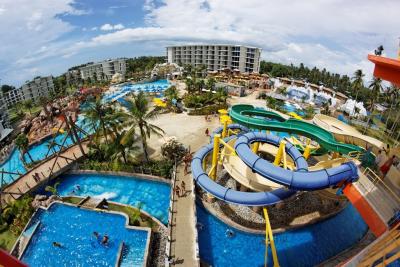 China Blue Customized Hotel Pool Water Slides 0.3-0.6m Water Depth for sale