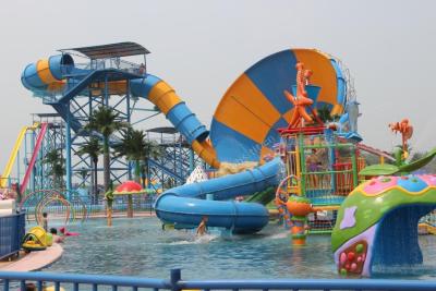 China Aqua-Park-Wasser-Park-Projekt mit Tornado-Wasserrutsche-/Wasser-Haus/faulem Fluss zu verkaufen