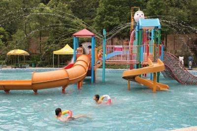 China Kinder wässern Spielplatz mit Wasserrutsche- und Wasserspielwaren für Wasserhaus zu verkaufen