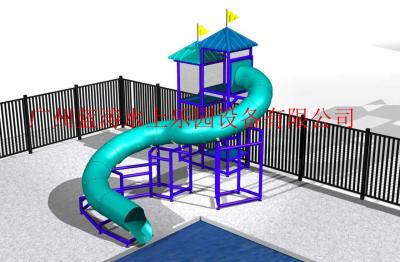 China Outdoor Fiber Glass Kid Water Slides , Aquasplash Closed Water Slide 6m - 8m for sale