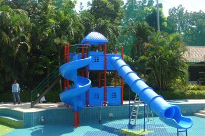 China Kids Small Water Slide Swimming Pool Fiberglass Water Slides 3 meters for sale