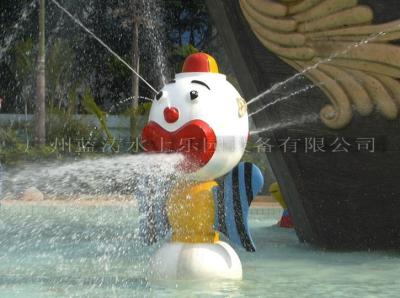 China Kids spray park equipment clown water fountain For water park Playground for sale