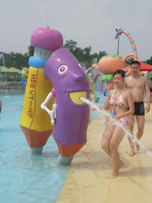 China Sprayparkausrüstung pecil Wasserbrunnen im Freien für Kinder zu verkaufen