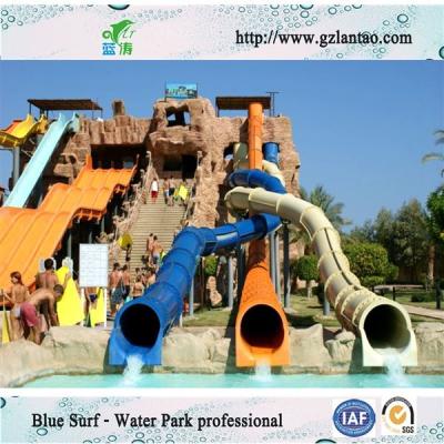 China Erwachsene Wasser-Park-Ausrüstungen, Wasser-Spielplatz mit Fiberglas-Wasserrutschen zu verkaufen