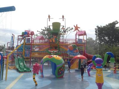 China Nul Park van de Dieptenevel met Kleurrijke Bevloering voor Kinderen, het Materiaal van het Waterpark voor Waterbehandeling Te koop