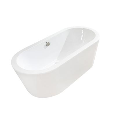 China Modern Designed Freestanding White Bathtub Acrylic Durable Jet Whirlpool Bathtub Soaking for sale