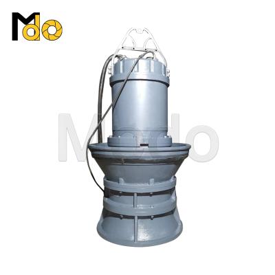 China Drinking water treatment 800KW power 13KV ultra high voltage electric submersible axial water pump for flood drainage zu verkaufen