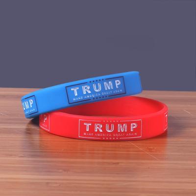 China Europe USA President Silicone Wristband , Make America Big Wristband 2020 Hand Ring for sale