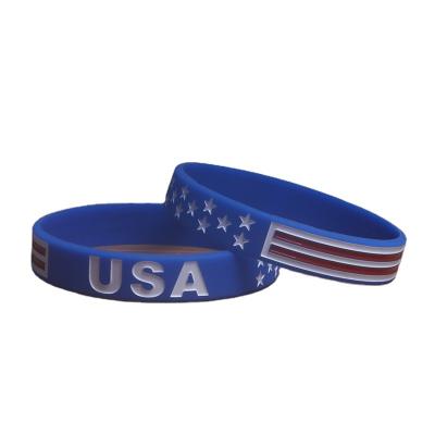 China Europe USA Silicone Bracelet, Make America Great Again USA Hand Ring for sale