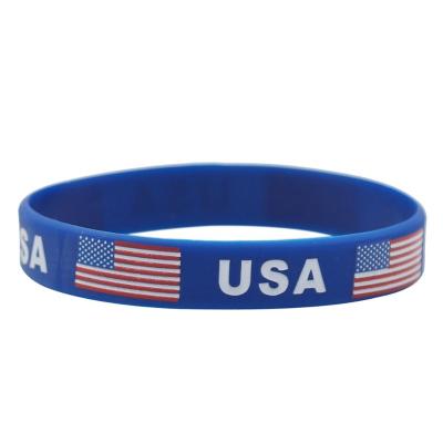 China art & US President Collectible Silicone Wristband, USAhand Ring for sale