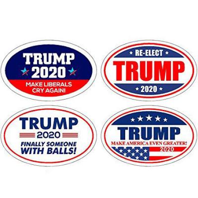 China Shape set 4 tump 2020 RE-ELECT factory wholesale high quality souvenir fridge magnet, keep America big hotsale magnetic sticker for sale