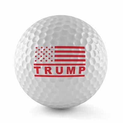 China Custom White Outdoor Practice Trump 2020 USA Flag Golf Balls, Keep America Great Golf Ball for sale