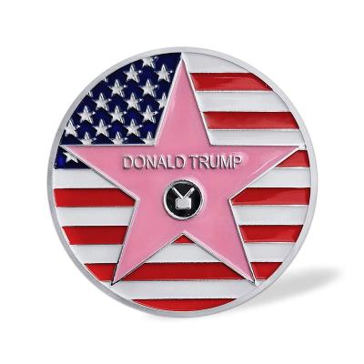 China USA Trump Keep America Great Challenge Coin Walk Of Fame Star USA Collectibles Coins for sale