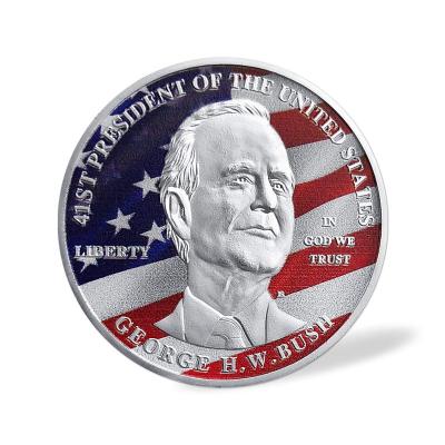 China The challenge of Europe George H.W. Bush 1924-2018 invents the 41TH presidential coins of the United States America for sale