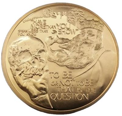 China Souvenirs of Europe William Shakespeare Commemorative Coins Memorial TO BE OR NOT TO BE WHO IS THE QUESTION coin for sale