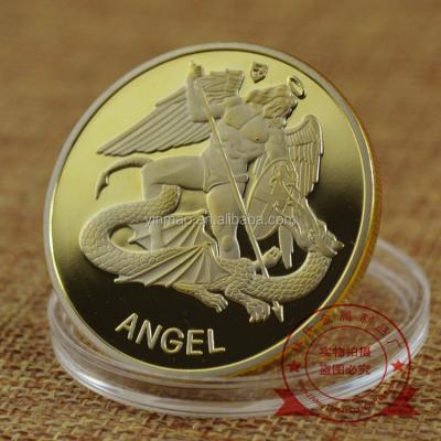 China Europe Angel Coin, ChallengeCoins factory price copper metal stamping dies custom made with logo for collectable for sale