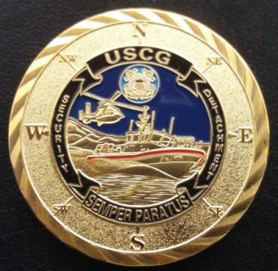 China United States Coast Guard USCG Semper Paratus Metal Challenge Coin for sale