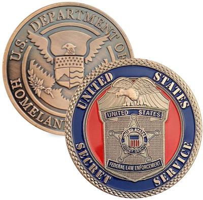 China Europe USA Homeland Security Challenge Coin Police Department Challenge Coin for sale