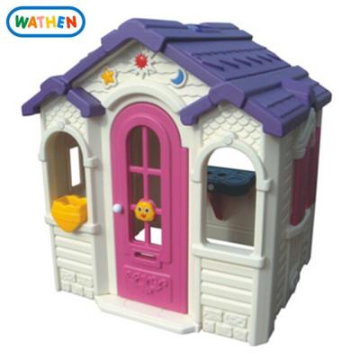 China Doll House Role Play Chocolate Loving Cheap Plastic Playhouses For Kids for sale