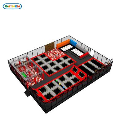 China Amusement Customized Color Foam Mine Blocks Sponge Ninja Warrior Course Kids Adult Trampoline Park for sale