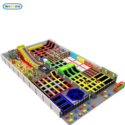 China Amusement Colorful Commercial Trampoline Indoor Playground for sale